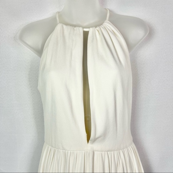 Milly White Halter Poplin Mini Dress S - Picture 3 of 5